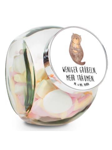 Mr. & Mrs. Panda Kaffeedose Otter Muschel mit Spruch in Weiß