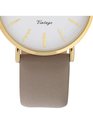 Oozoo Analog-Armbanduhr Oozoo Vintage Series hellbraun mittel (ca. 32mm)