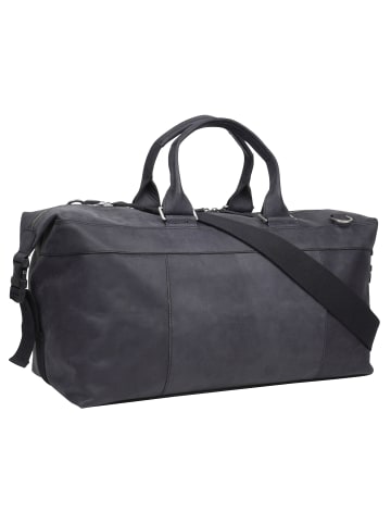 Strellson Richmond Landon Weekender Reisetasche Leder 50 cm black