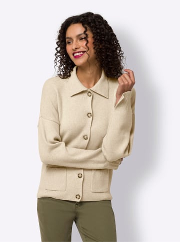 Heine Strickjacke in sand-meliert