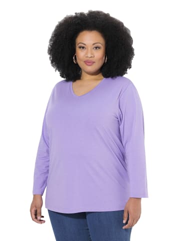 Ulla Popken Shirt in blauer flieder