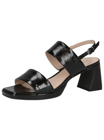 Caprice Sandalette in BLACK PAT.