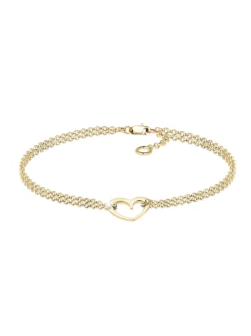 Elli Armband 375 Gelbgold Herz in Gold