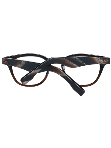 Ermenegildo Zegna Männer Optische Fassungen Trapezförmig Braun