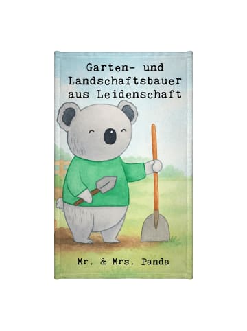 Mr. & Mrs. Panda Gästehandtücher Garten- und Landschaftsbauer Le... in Weiß