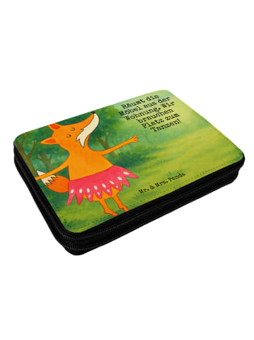 Mr. & Mrs. Panda Stiftemappe Fuchs Ballerina Design mit Spruch in Weiß