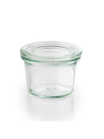 APS Weck-Glas mit Deckel, 12er Set in Transparent, Maße: 6 x 6 x 5,5 cm