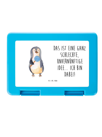 Mr. & Mrs. Panda Brotzeitbox Pinguin Lolli mit Spruch in Weiß