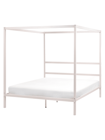 Beliani 2-tlg Himmelbett LESTARDS in Beige