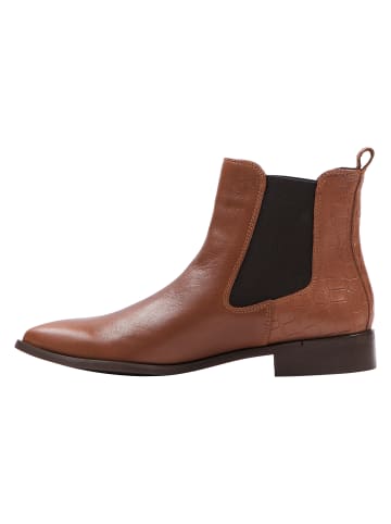 usha BLACK LABEL Damen Schuhe in Cognac Krokodil