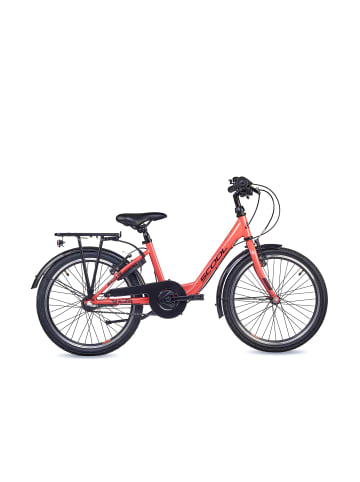 S'COOL Kinderfahrrad - chiX 20 Zoll 3-Gang | ab 6 Jahre - Coral/Dark Red