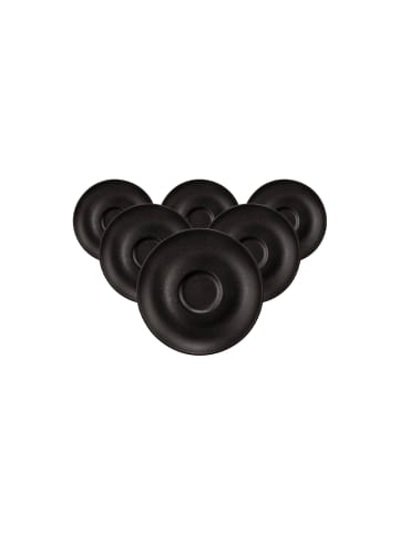 Seltmann Weiden 6er Set Espressountertassen Liberty Velvet Black in Schwarz ø 11,9 cm in schwarz