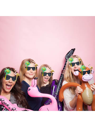 relaxdays 5 x Partybrille in Bunt
