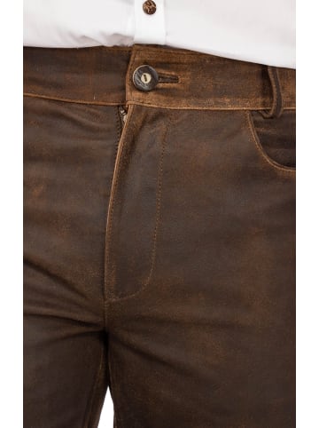 MADDOX Lederhose ARB in braun