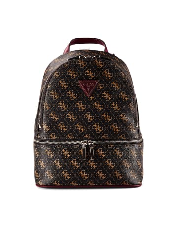 Guess Follie City Rucksack 28 cm in brown logo