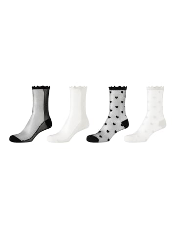 S. Oliver Kurzsocken 4er Pack originals in Schwarz