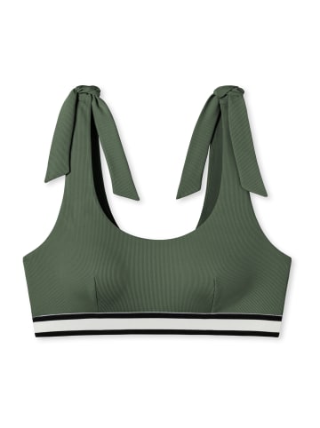 Schiesser Bustier-Bikini-Top Aqua Californian Dream in khaki