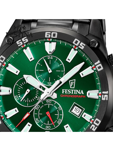 Festina Chronograph-Armbanduhr Festina Timeless Chronograph schwarz extra groß ca. 47mm