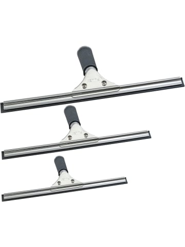 Novaliv Novaliv Sparset Fensterabzieher Profi 25 cm + 35 cm + 45 cm Fensterrei in Silber