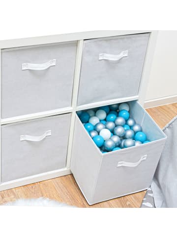 DuneDesign 4er Set Aufbewahrungsbox Alva in Weiß