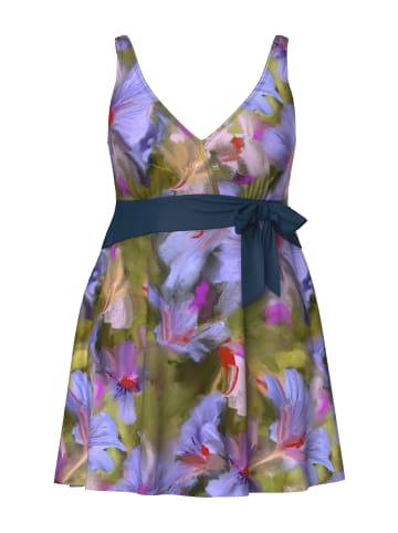 Ulla Popken Badeanzug in moosgrün