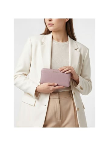 Lazarotti Bologna Leather XL Zip-Around Geldbörse Leder 19 cm rose