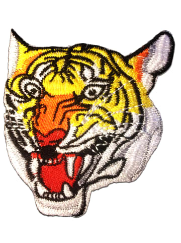Catch the Patch Tiger TierApplikation Bügelbild inGelb