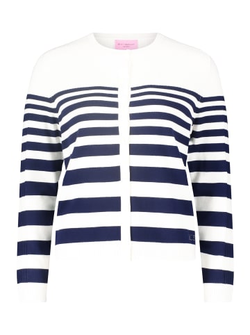 Betty Barclay Feinstrickjacke mit Ringel in Patch Cream/Dark Blue