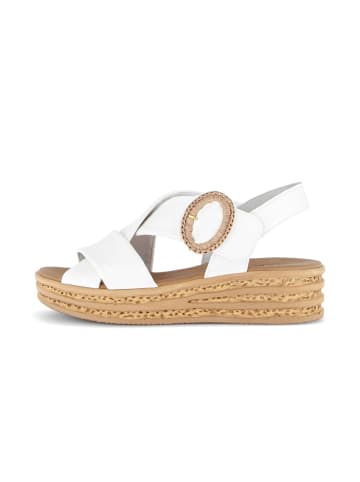Gabor Plateau Sandalen in creme