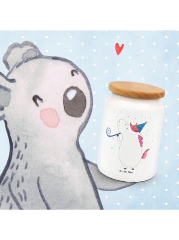 Mr. & Mrs. Panda salzdose Einhorn Party ohne Spruch in Weiß