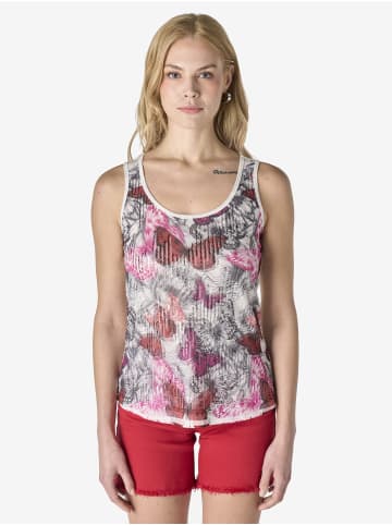 KOROSHI Damen-Tanktop mit Linsenbedruckung in Fucsia / fuchsia