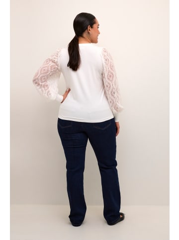 KAFFE curve Langarm-Bluse KCnioma in Chalk
