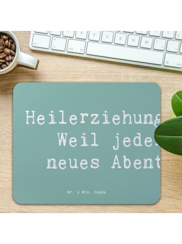 Mr. & Mrs. Panda Mousepad Spruch Heilerziehungspflegerin Abenteu... in Meeresbrise