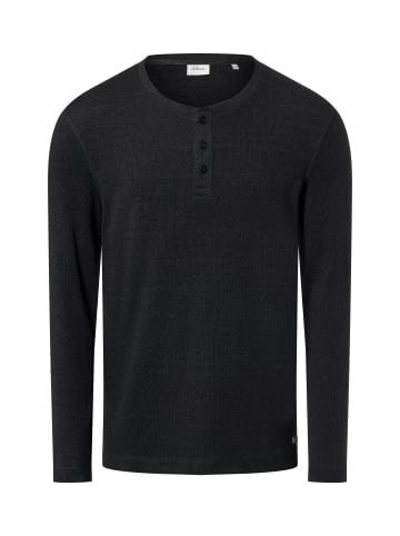 s.Oliver Langarmshirt in anthrazit