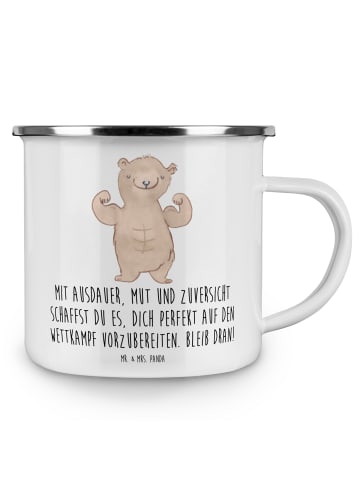 Mr. & Mrs. Panda Haferl Wettkampfvorbereitung meistern mit Spruch in Weiß
