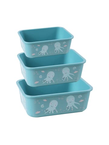 AWAVE Aufbewahrungsbox rPET 400/730/1.300 ml Set 3-teilig in Türkis