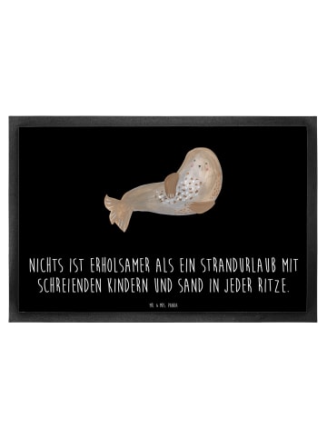Mr. & Mrs. Panda Fußmatte Sommerchaos mit Spruch in Schwarz