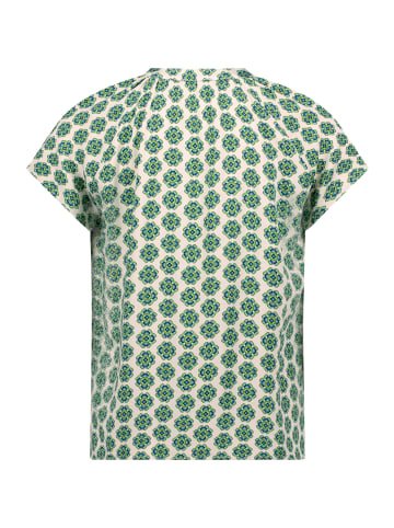 CARTOON Blusenshirt mit Rüschen in Green/Blue