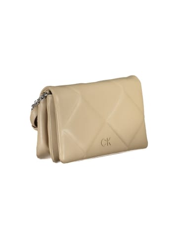 Calvin Klein Beige Polyester-Schultertasche