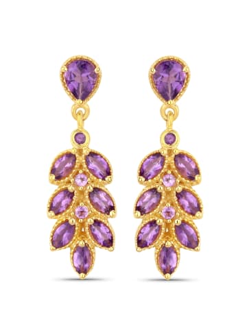 Rafaela Donata Ohrhänger aus Sterling Silber mit Amethyst in gelbgold