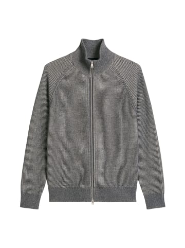 Marc O'Polo Stehkragen-Strickjacke regular in Medium Grey