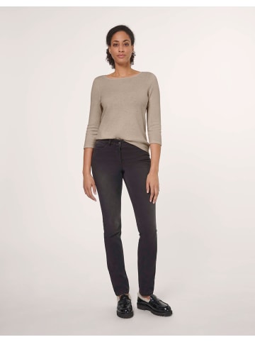 MADELEINE Kaschmirpullover mit U-Boot-Ausschnitt in berber