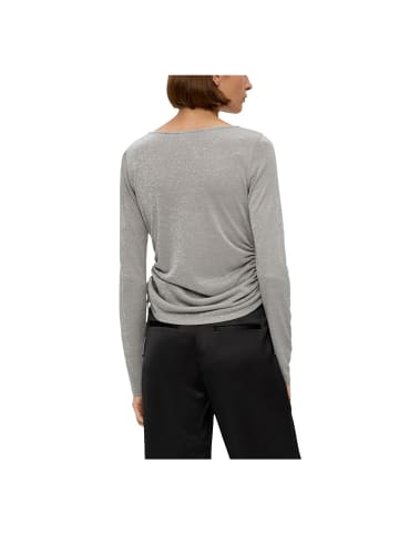 s.Oliver BLACK LABEL Langarmshirt in Grau