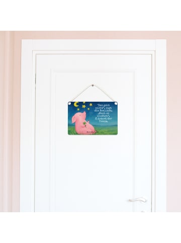 Mr. & Mrs. Panda Türschild Schwein Glück Design mit Spruch in Weiß