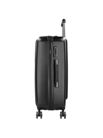 Bugatti Lima 2.0 4-Rollen Trolley 66 cm mit Doppelrollen schwarz