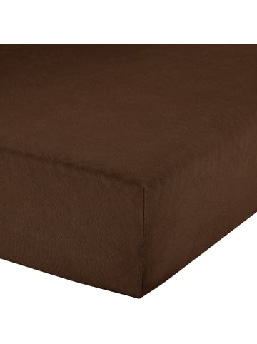 Erwin Müller Frottee Spannbettlaken Erding in dunkelbraun