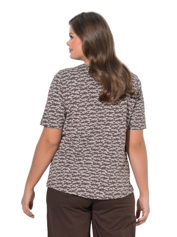 LAURASØN Shirt in dunkles taupe