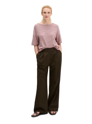 Marc O'Polo Slub-Kurzarm-Pullover loose in Mild Rose