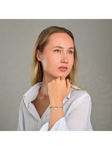 Adeliás Damen Anhänger – Herzanhänger aus Edelstahl mit Perle in silber