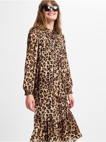 Marie Lund Kleid in camel schwarz - 0001